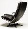 Danish Black Leather Lounge Chair 7