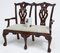 Miniature Chippendale Style Mahogany 2-Seater Childs Chair 3