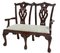 Miniature Chippendale Style Mahogany 2-Seater Childs Chair 1