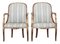 19th Century French Walnut & Gilt Armchairs, Set of 2 1