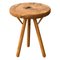 American White Oak Burl Stool by Michael Rozell, Image 1