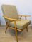 Yellow-Beige Boomerang Armchair from Ton, 1960s 2