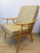 Yellow-Beige Boomerang Armchair from Ton, 1960s, Image 1