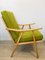 Green Boomerang Armchair from Ton, 1960s 3