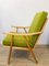 Green Boomerang Armchair from Ton, 1960s, Image 10