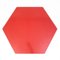 Hexagonal Table with Red Formica Top, Italy, 1970s 3