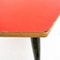Hexagonal Table with Red Formica Top, Italy, 1970s 4