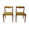 Moderne skandinavische Esszimmerstühle aus Teak von HW Klein für Bramin, 2er Set 1
