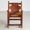 Oak Leather Lounge Chair, Image 7