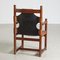 Oak Leather Lounge Chair 2