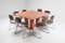 Red Travertine Il Colonato Dining Table by Mario Bellini, Image 9