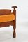 Oak Throne Chair with Adjustable Side Table 8