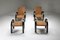 Art Deco Rush Sessel mit Fußhocker, 2er Set 12