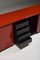 Rot lackiertes Sideboard von Giotto Stoppino für Acerbis 15