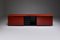 Red Lacquer Sideboard by Giotto Stoppino for Acerbis 3