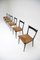 Cane and Black Lacquer Dining Chairs by Alfred Hendrickx for Belform, Set of 6 8