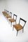 Cane and Black Lacquer Dining Chairs by Alfred Hendrickx for Belform, Set of 6, Image 8