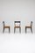 Cane and Black Lacquer Dining Chairs by Alfred Hendrickx for Belform, Set of 6 3