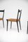 Cane and Black Lacquer Dining Chairs by Alfred Hendrickx for Belform, Set of 6 10