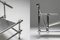Postmoderner Sessel aus verchromtem Metall im Stil von Rietveld 9