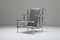 Postmoderner Sessel aus verchromtem Metall im Stil von Rietveld 5
