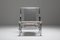 Postmoderner Sessel aus verchromtem Metall im Stil von Rietveld 6
