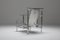 Poltrona postmoderna in metallo cromato nello stile di Rietveld, Immagine 2
