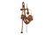 Mid-Century Modern Anchor Wandleuchte aus Seil von Audoux & Minet 4
