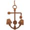 Applique Murale Anchor Mid-Century en Corde par Audoux & Minet 1