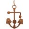 Mid-Century Modern Anchor Sconce in Rope by Audoux & Minet, Image 1