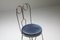 Wire Metal and Velvet Dining Chairs, France, 1970s, Set of 8 14