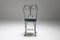 Wire Metal and Velvet Dining Chairs, France, 1970s, Set of 8, Image 13