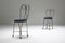 Wire Metal and Velvet Dining Chairs, France, 1970s, Set of 8, Image 7