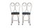 Regency Blue Velvet & Iron Salon Chairs, Set of 8 4