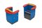 Postmodern Blue, Red and Yellow Chairs by Alessandro Mendini, Set of 2, Image 7