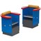 Postmodern Blue, Red and Yellow Chairs by Alessandro Mendini, Set of 2 1