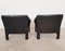 Black Leather CAB 415 Lounge Chairs by Mario Bellini for Cassina, 1980s, Set of 2, Image 5