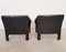 Fauteuils CAB 415 en Cuir Noir par Mario Bellini pour Cassina, 1980s, Set de 2 5