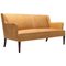 Danish Sofa in Camel Leather in the Style of Nanna Ditzel, Image 1