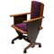 Amsterdam School Armchair with Purple Velour 1