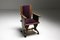 Fauteuil d'École d'Amsterdam avec Velours Violet 2