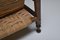 Französische rustikale moderne Rush Armlehnstühle aus gebeiztem Holz, 2er Set 10