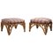 Bamboo Ottoman from Arpex, Italy, 1970s, Set of 2, Image 1
