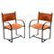 Poltrone Mid-Century moderne in pelle color cognac, anni '60, set di 2, Immagine 1