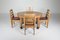 Rationalist Oval Dining Set in Oak by Axel Einar Hjorth, Holland, 1920s, Set of 5 3