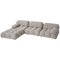 Vintage Model Camaleonda Taupe Boucle Sectional Sofa by Mario Bellini for B&B Italia / C&B Italia, Set of 9 1