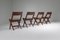 Sedia da biblioteca di Pierre Jeanneret, set di 4, Immagine 3