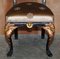 Antike viktorianische Esszimmerstühle aus ebonisiertem und vergoldetem Gold, 4er Set 10