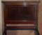 Antique Honduras Hardwood English Hand Carved with Castors Single Bed Frame, Image 6