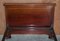 Antique Honduras Hardwood English Hand Carved with Castors Single Bed Frame, Image 15